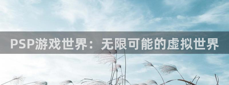 沐鸣娱乐登录地址：PSP游戏世界：无限可能的虚拟世界